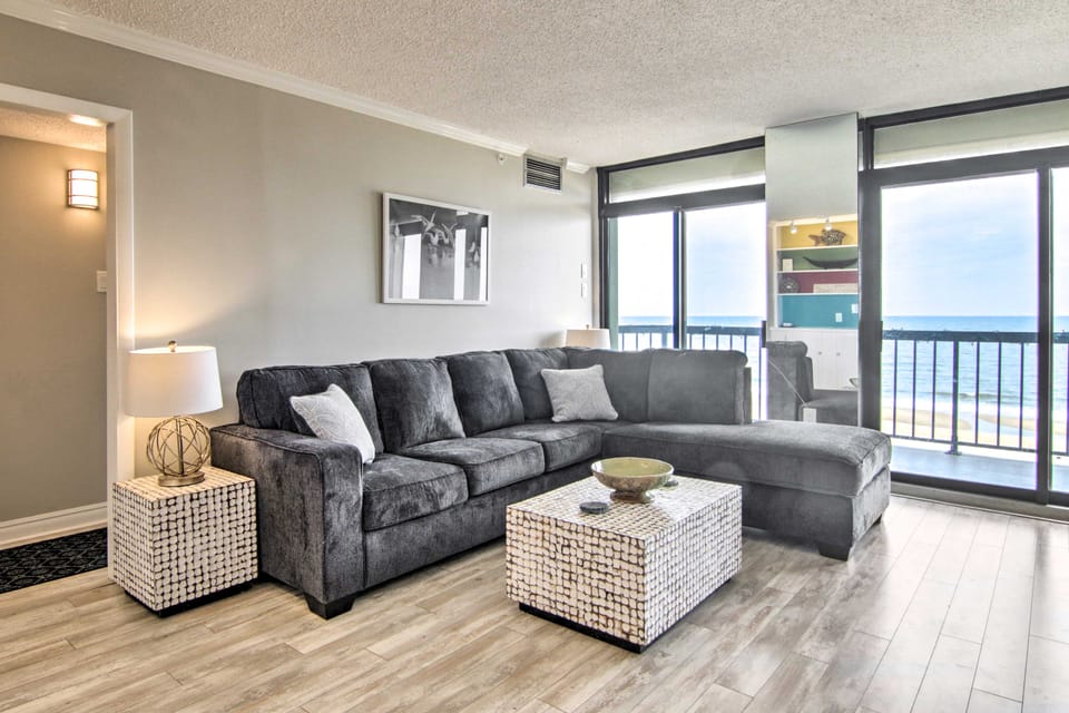 Balcony + Resort Perks: Beachfront Ocean City Gem Apartment in Ocean City