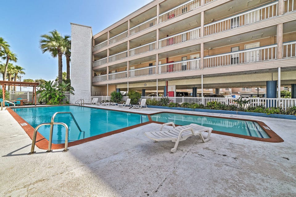 Pool & Direct Beach Access: Corpus Christi Escape Apartment in Nueces County