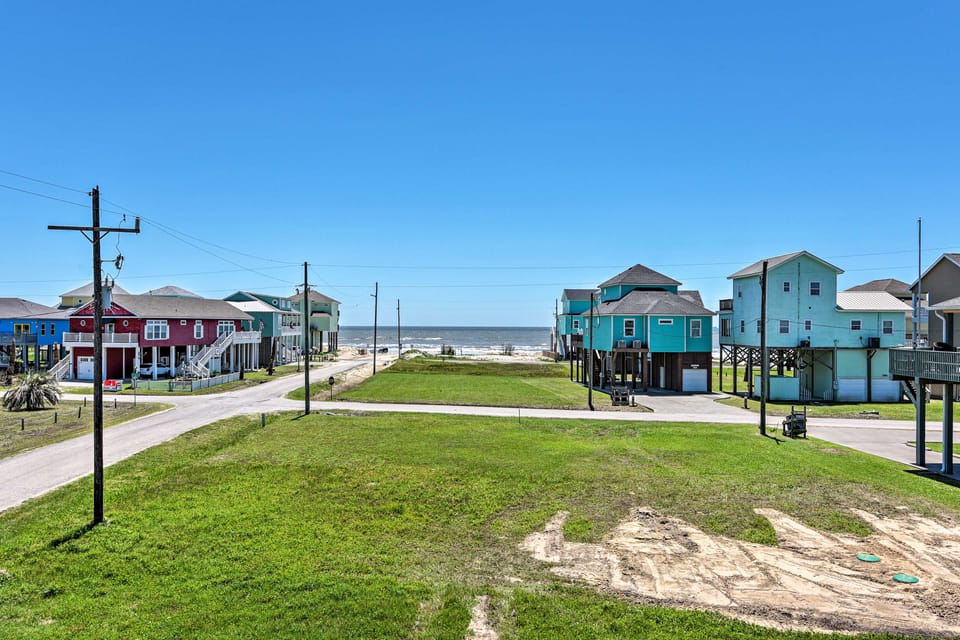 Steps to Coast: Bolivar Peninsula Beach House! House in Bolivar Peninsula