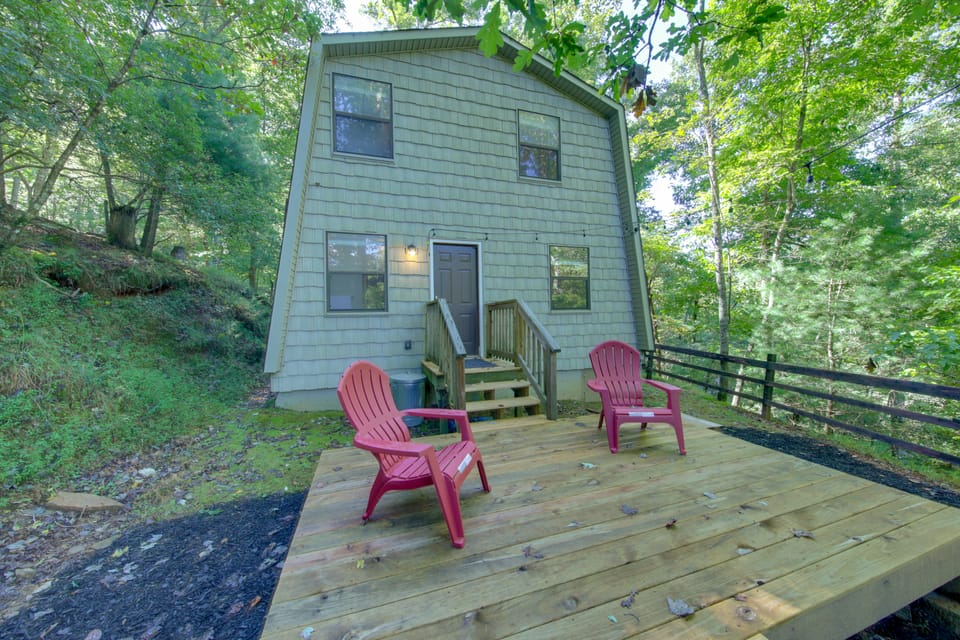 Pet-Friendly Ellijay Cabin in the Woods on 1 Acre! House in Georgia