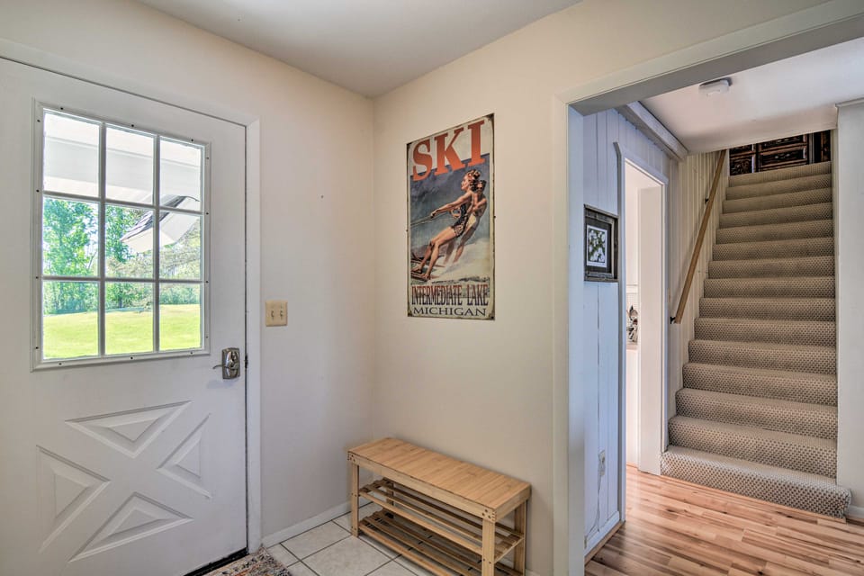 Lakefront Bellaire Getaway w/ Kayaks, Dock & Grill House in Michigan