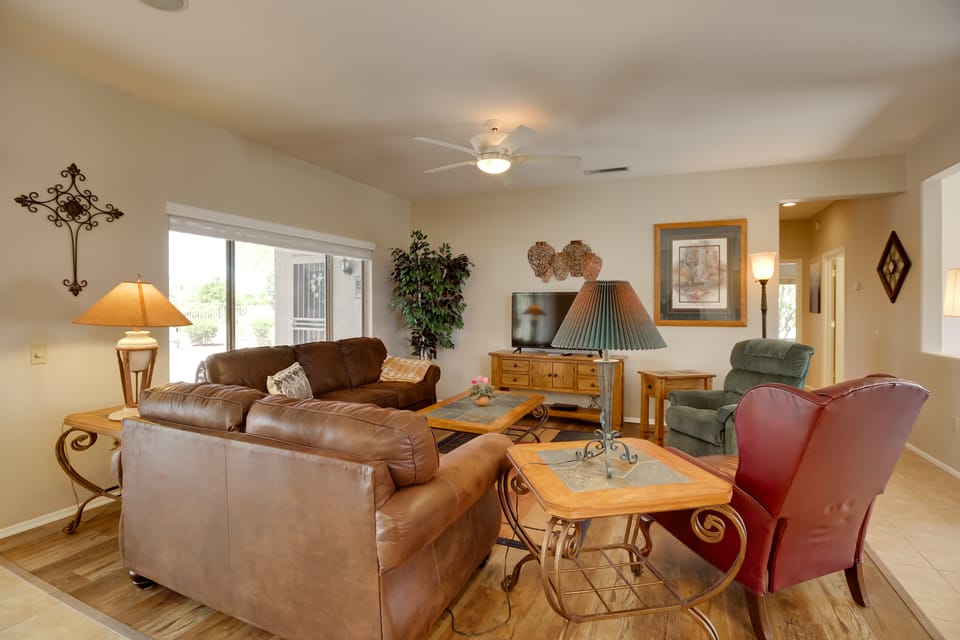 Golf + Pickleball: Surprise Resort Escape w/ Patio House in Sun City Grand