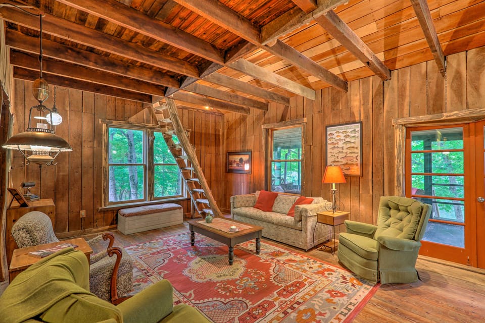 Rustic Cabin in the Woods: 2-Acre Fishing Pond! House in Rising Sun