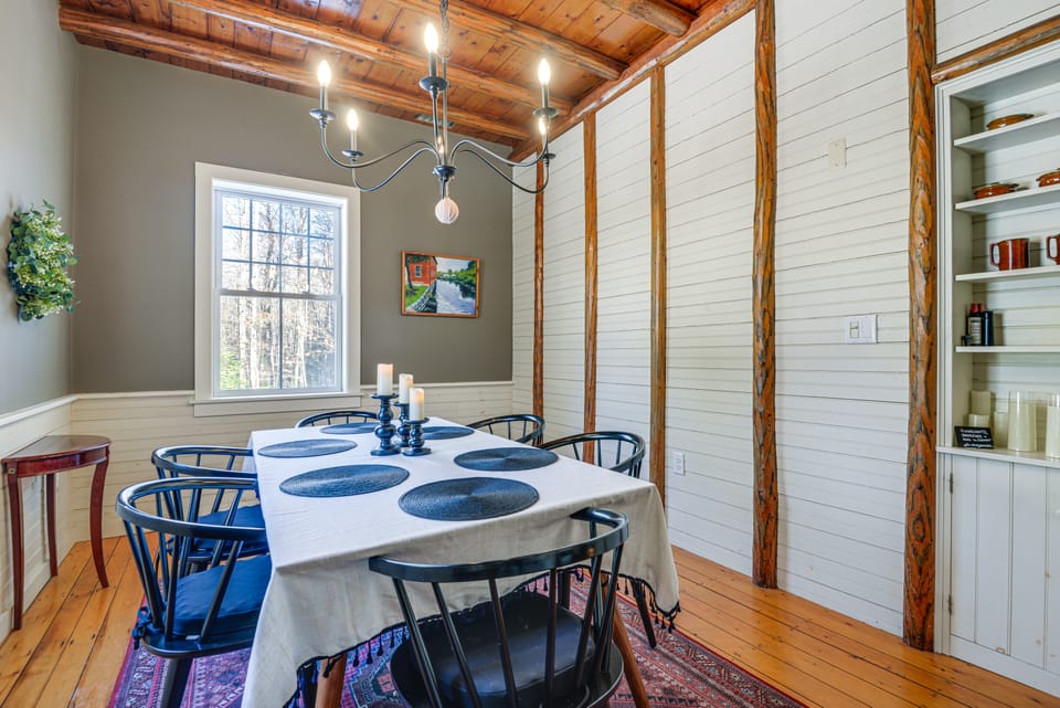 Deck & Fire Pit: Cottage Near Monadnock State Park Cottage in Vermont
