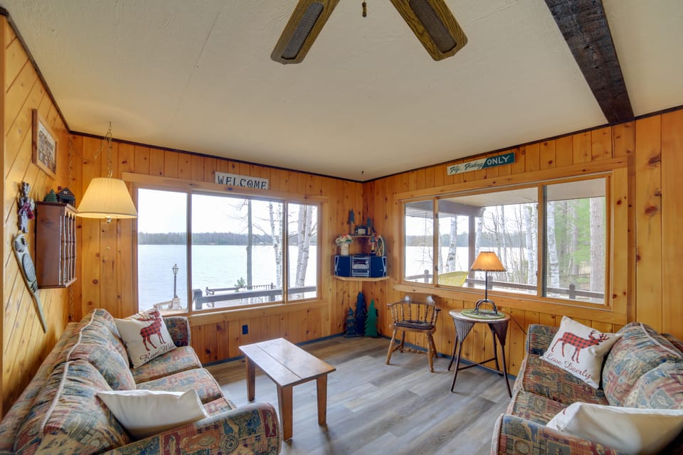 Lakefront Cabin w/ Private Dock & Beach! House in Wisconsin
