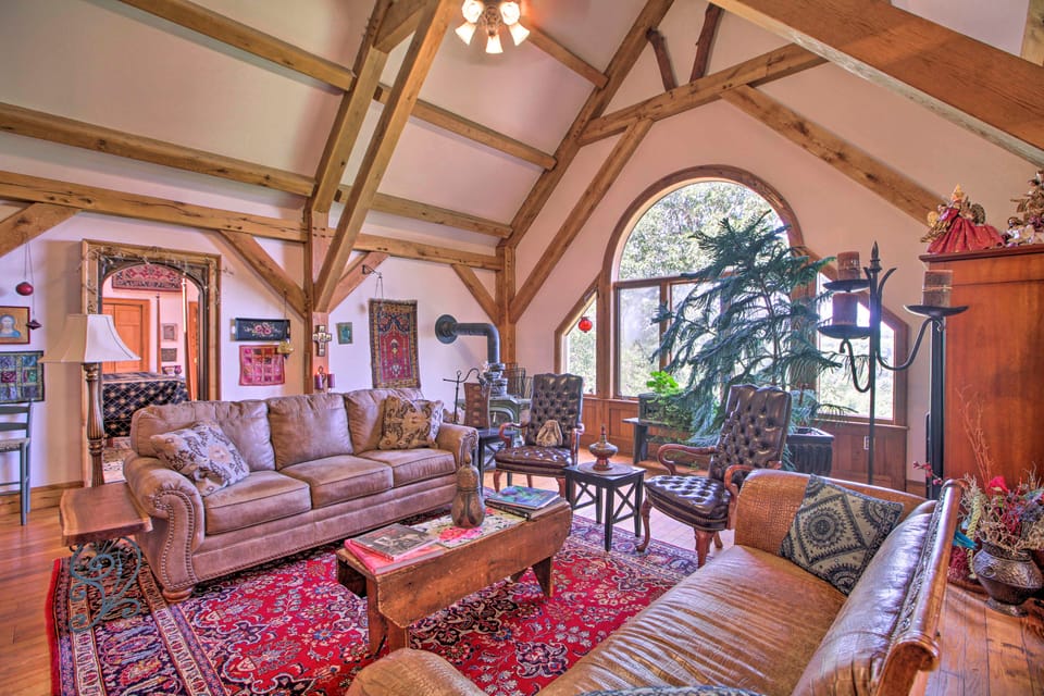River Views + Deck: Peaceful Virginia Retreat Apartment in Shenandoah Valley