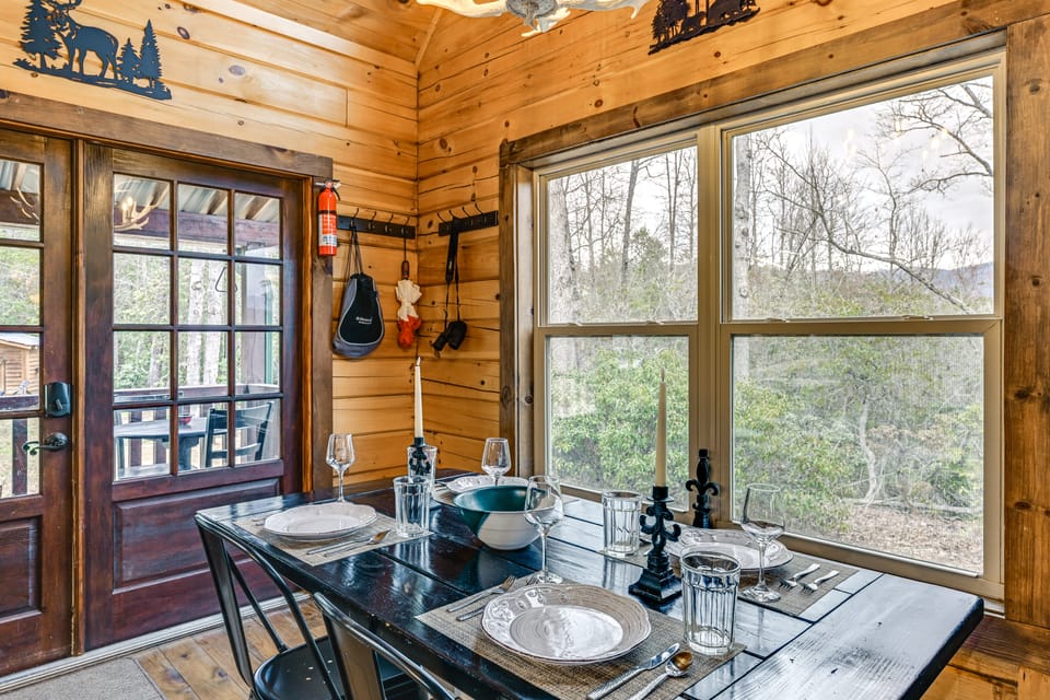 Mtn Views, Yard, & Fire Pit: Multi-Level Cabin House in Tennessee