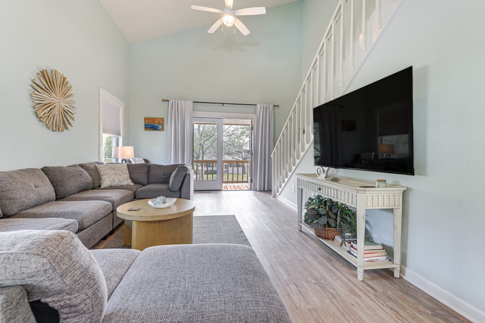Oak Island Home w/ Pool: Walk to Long Beach! House in Oak Island