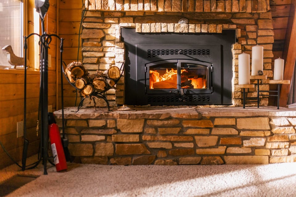 Furnished Deck + Fire Pit: Happy Jack Cabin House in Arizona