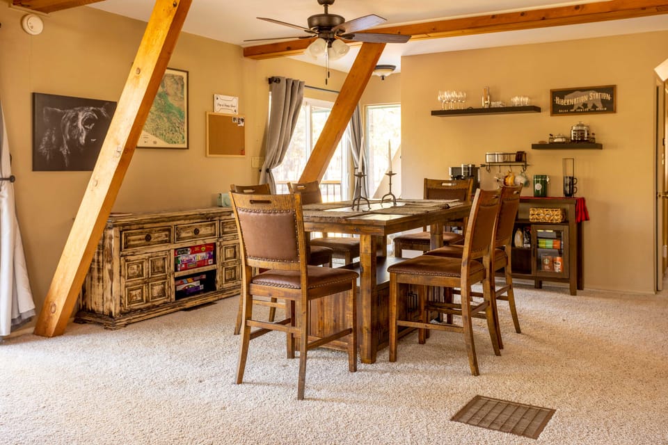 Furnished Deck + Fire Pit: Happy Jack Cabin House in Arizona