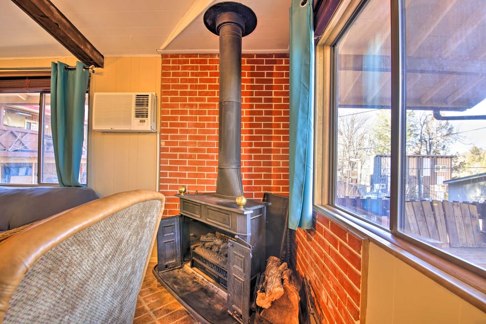 Patio, Grill + Mogollon Rim Views: Payson Cabin House in Gila County
