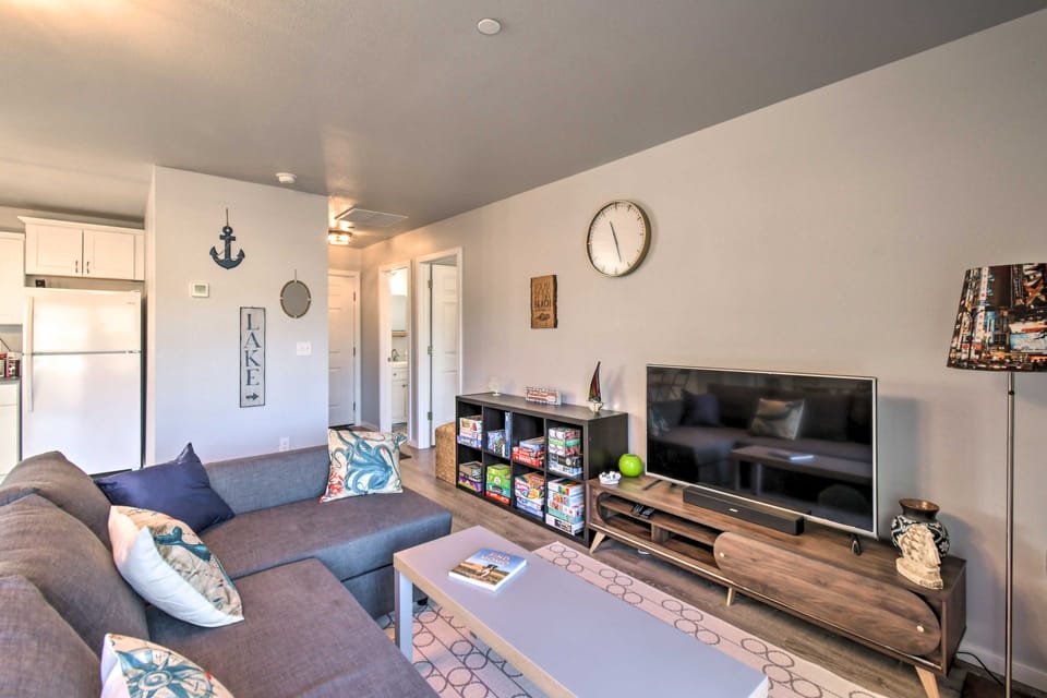 Dock, Water Views: Dog-Friendly Ocean Shores Home! House in Ocean Shores