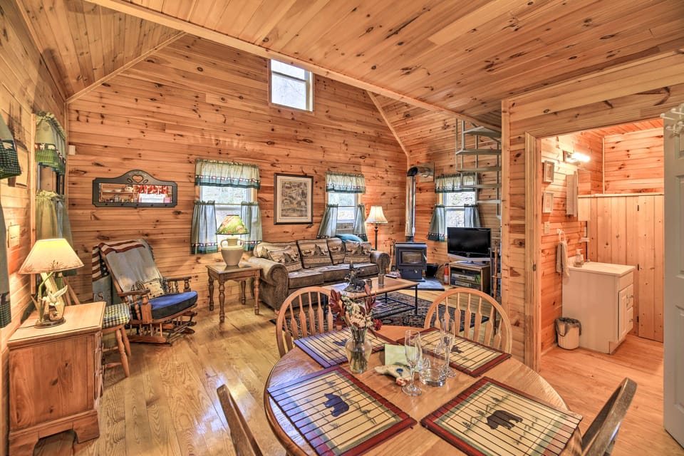 Peaceful Mountain City Cabin w/ Porch & Fire Pit Apartment in Tennessee