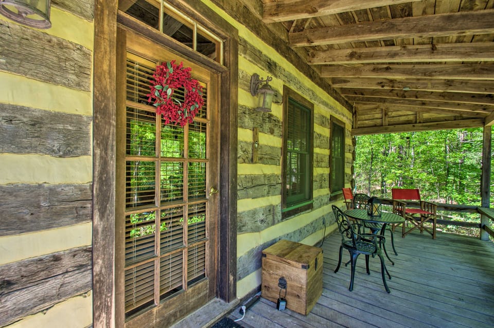 Numerous On-Site Trails: Earlysville Wooded Cabin House in Shenandoah Valley