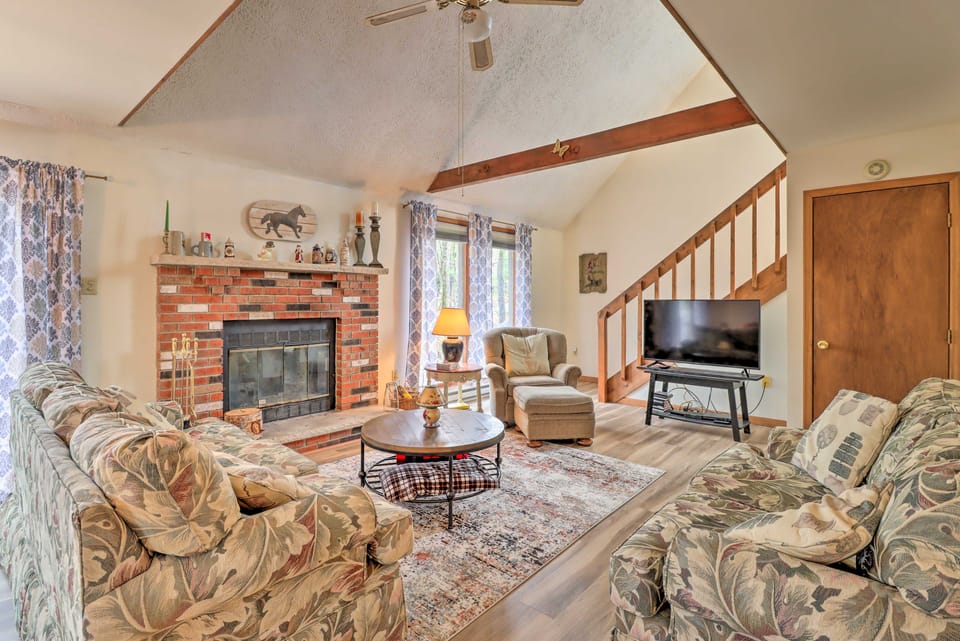 ~ 1 Mi to Lake: Secluded Poconos Home w/ Decks House in Luzerne County