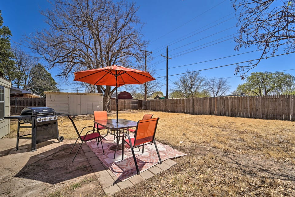 Lubbock Home: Furnished Patio < 5 Mi to Dtwn! House in Lubbock