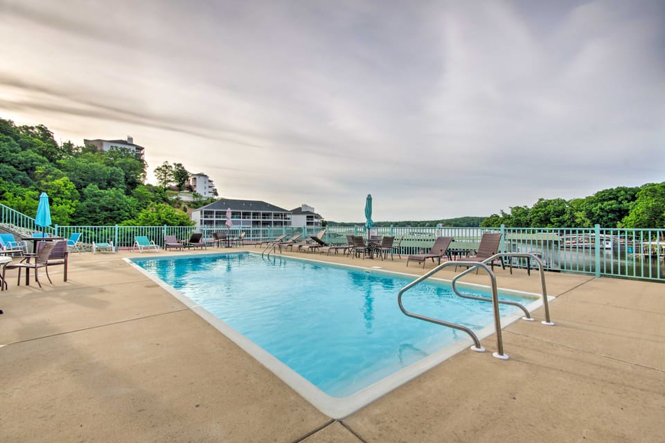 Furnished Balcony, Pool! Waterfront Lake Ozark Gem Apartment in Lake of the Ozarks