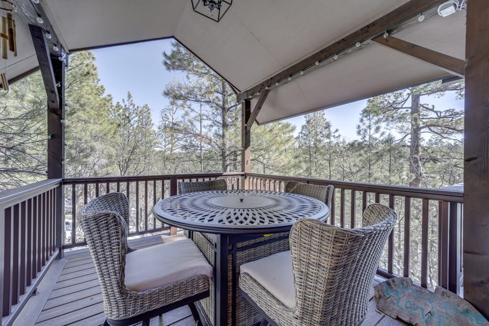 Deck & Scenic Views: Munds Park A-Frame Cabin House in Munds Park