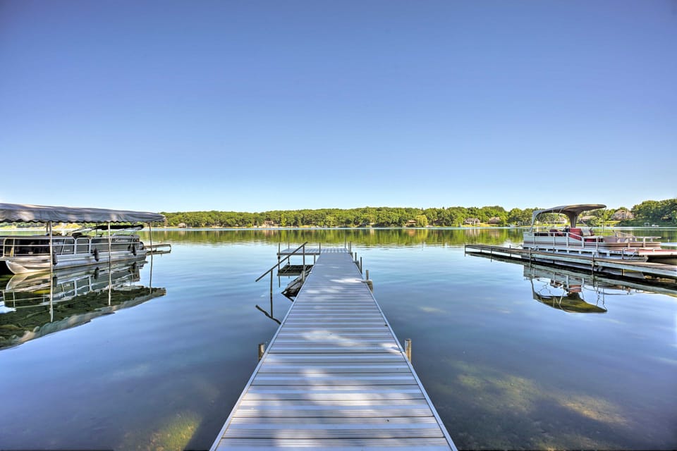 Lakefront Battle Creek Home w/ Fishing Dock! House in Michigan