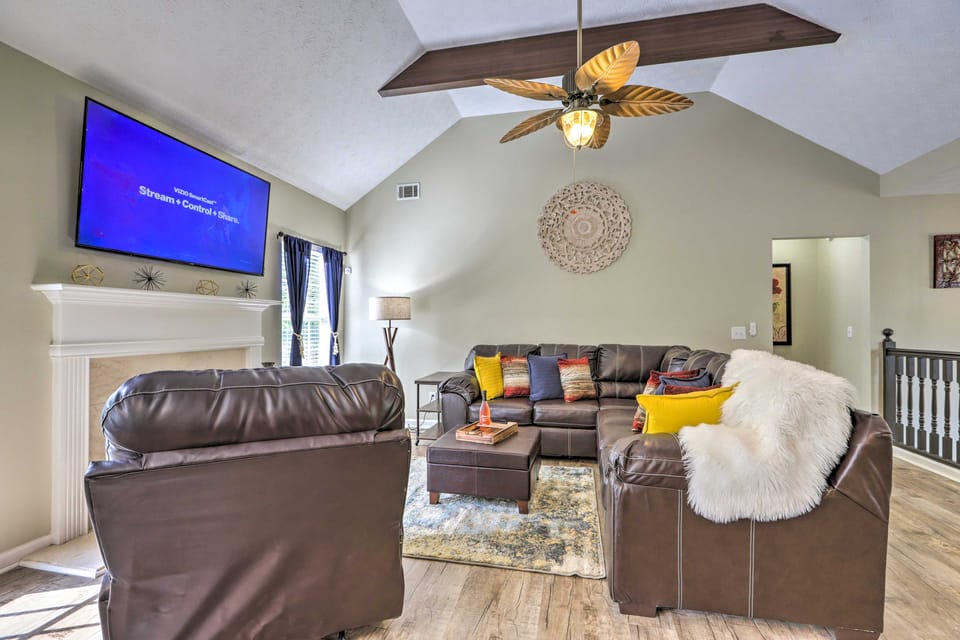 Charming Covington Home w/ Fire Pit + Game Room! House in Georgia