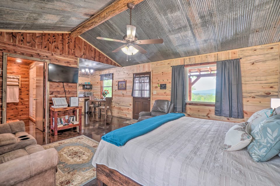 Updated Studio Cabin in Ozark w/ Yard & Mtn View House in Arkansas