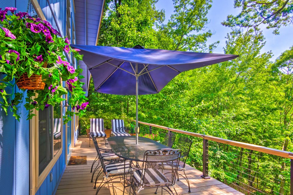 Mtn-View Gem in Lake Lure w/ Game Room & Fire Pit House in Lake Lure