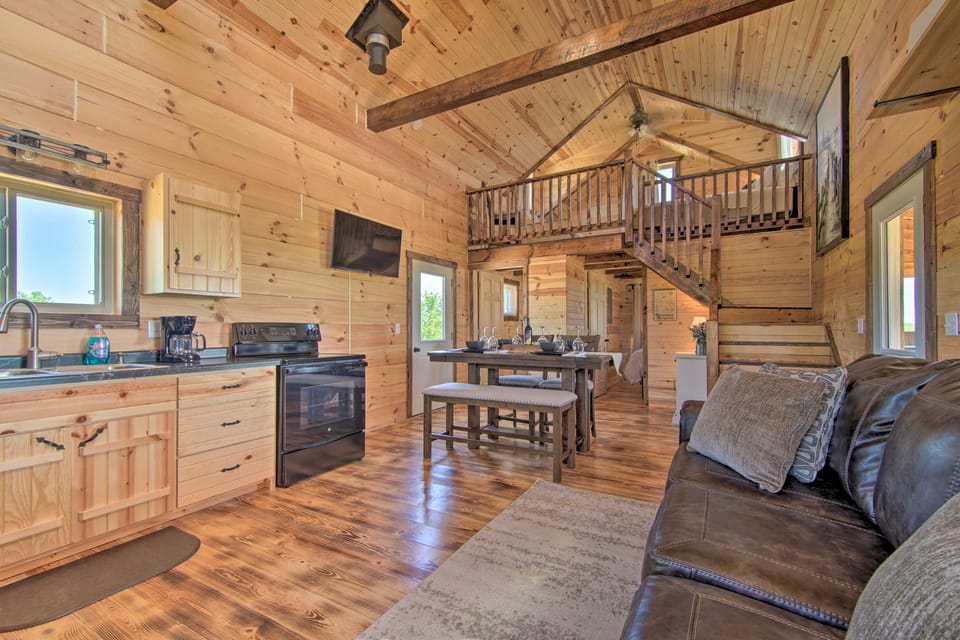 Cabin on 35-Acre Farm in Blanchardville w/ Trails! House in Wisconsin