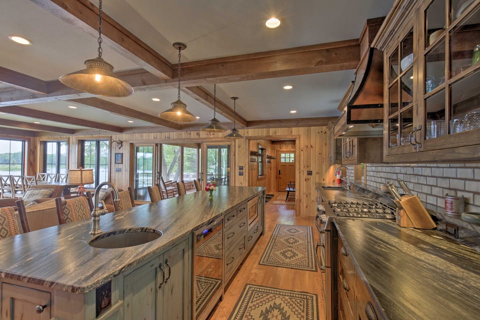 Waterfront Star Lake Cabin, Boat Dock On-Site House in Wisconsin