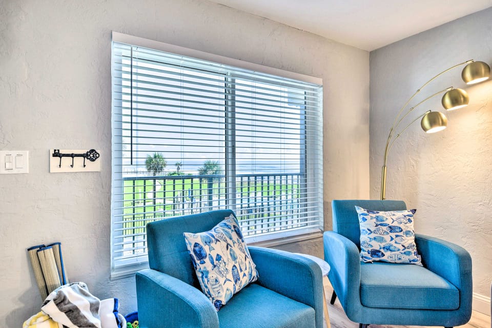 Airy Oceanfront Condo: Steps to Daytona Beach Apartment in Florida