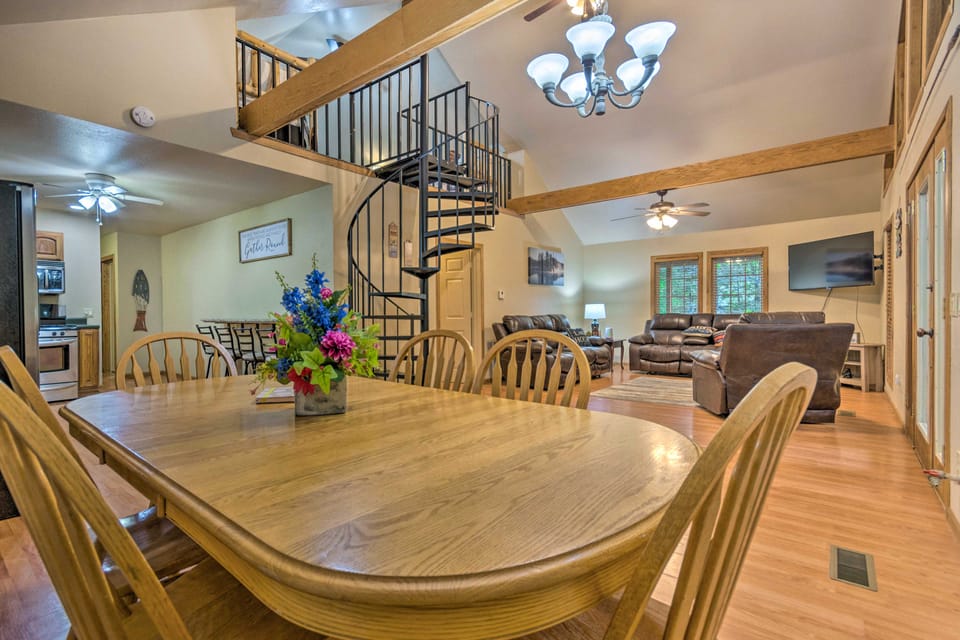 Deck + Fire Pit: Lakefront Hideaway in Scranton! House in Arkansas