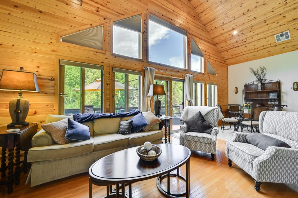 Log Cabin in Payson w/ Deck, Mtn & Creek Views House in Gila County