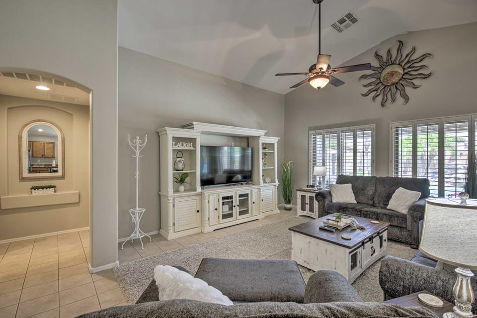 Pool, Hot Tub & Patio: Mesa Oasis Desert Getaway House in Mesa