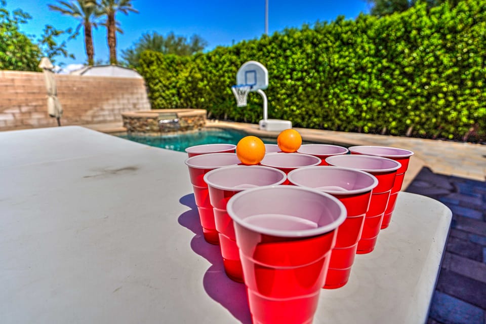 Pool & Game Room: Pet-Friendly Indio Retreat House in Indio