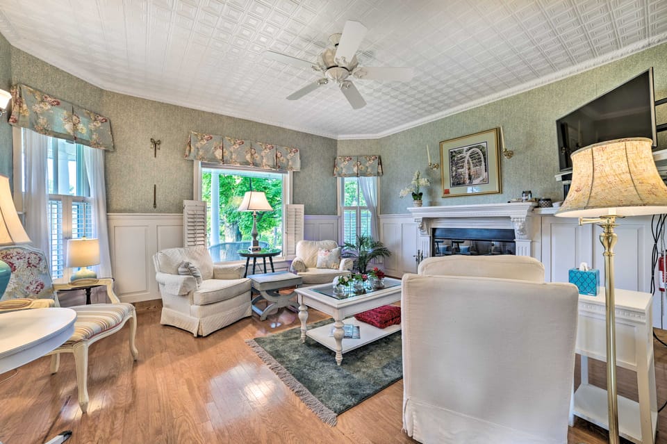 Elegant 1905 Home: Steps to Torch Lake & Dtwn House in Torch Lake