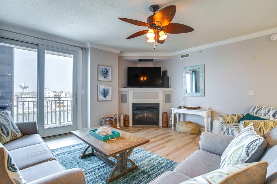 Steps to Bay! 4th-Floor Ocean City Inlet Escape Apartment in Ocean City