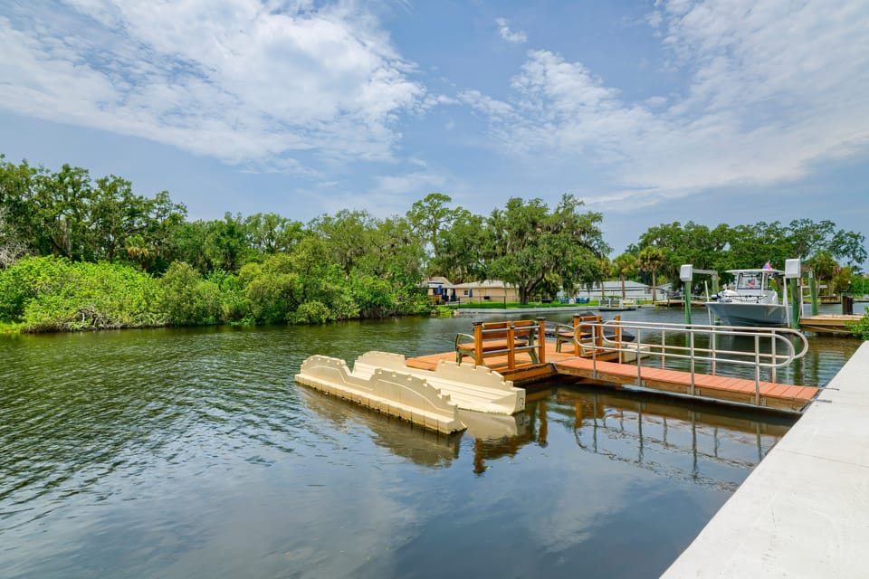 Riverfront Home w/ Putting Green & Boat Dock! Cottage in New Port Richey