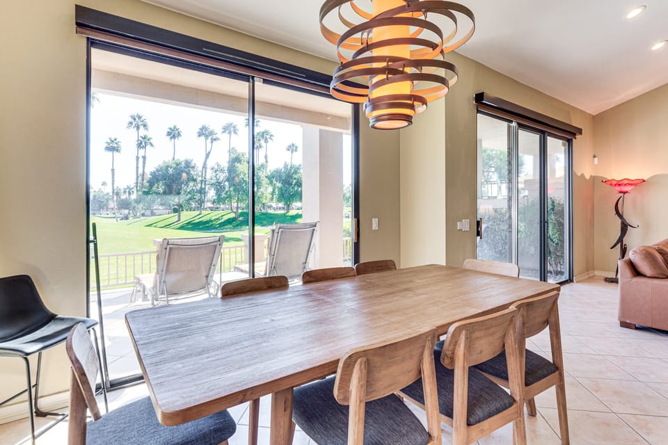 Patio + Resort Amenities: Palm Desert Escape Apartment in Palm Desert