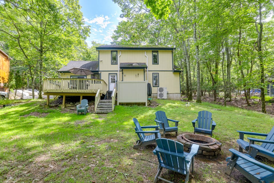 Hot Tub + Game Room: Peaceful Poconos Home! House in Hickory Run State Park