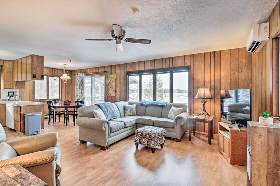 Cabin Getaway w/ Private Dock, Walk to Trail! House in Akeley