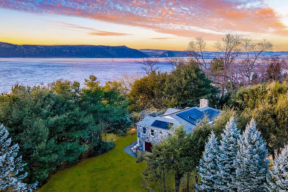 Sleepy Hollow Estate Hudson River View Stone Manor House in Mount Pleasant