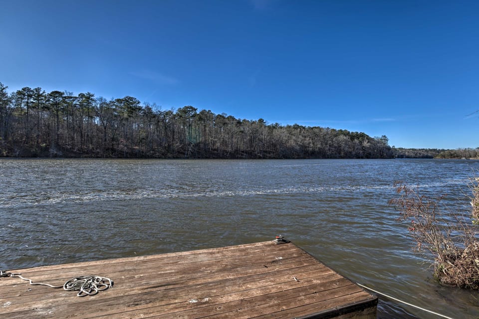 Lake Mitchell Vacation Home w/ Dock & Water Slide House in Alabama