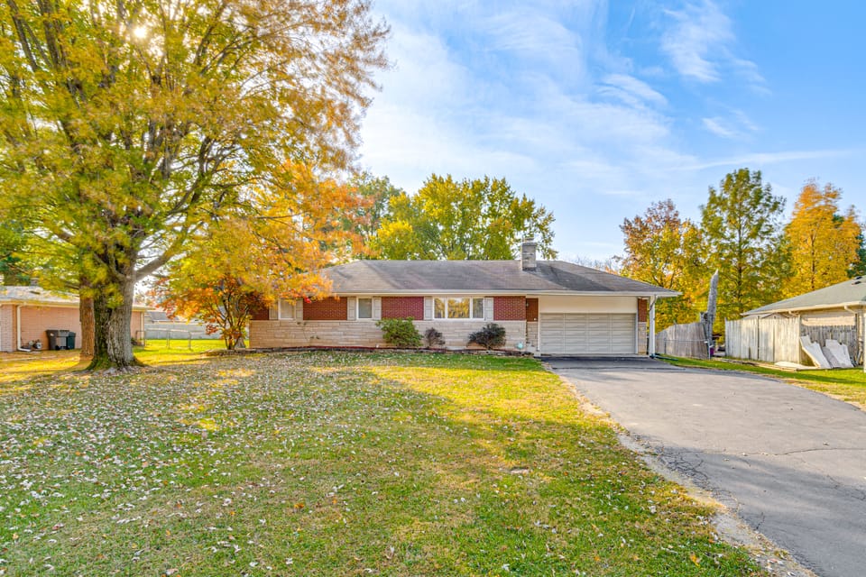 ~ 10 Mi to Dtwn: Indianapolis Home w/ Game Room! House in Perry Township