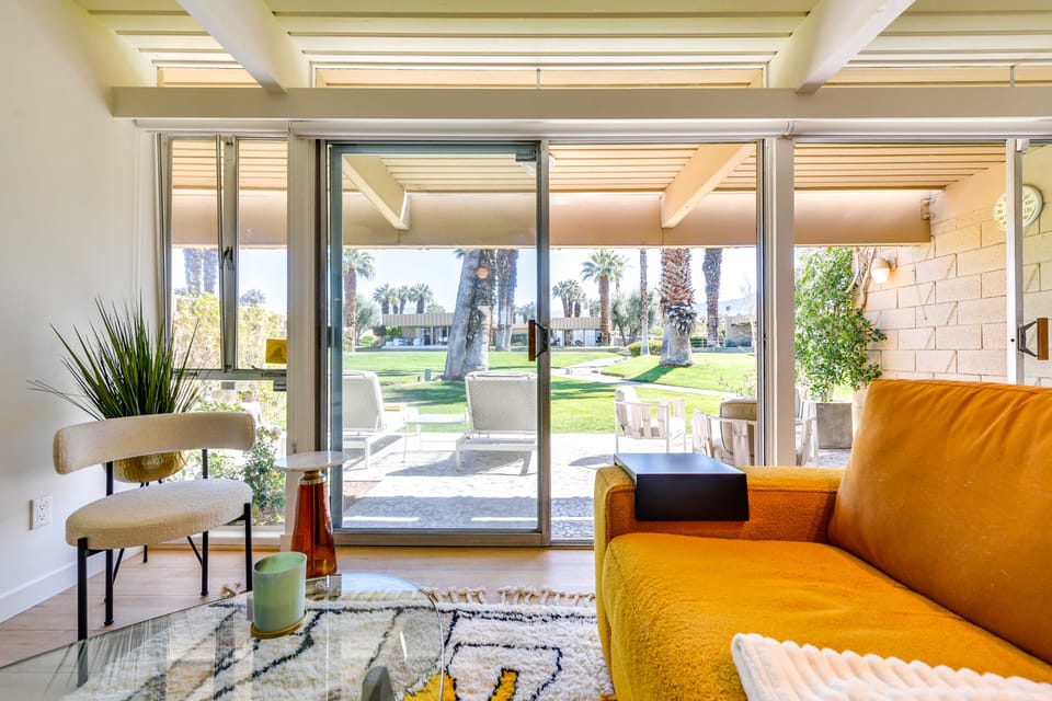 Mid-Century El Paseo Condo in Iconic Sandpiper! Apartment in Rancho Mirage