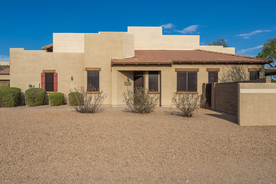 Patio, Grill & Pool Access: Family Retreat in Mesa Apartment in Mesa