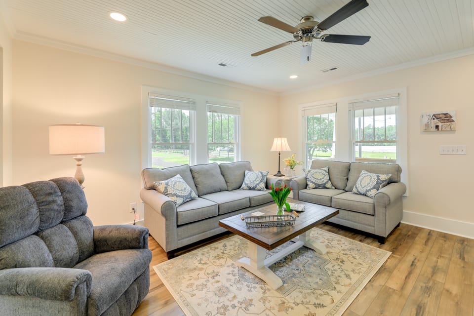 New Bern Vacation Rental on Farm w/ Fire Pit! House in North Carolina