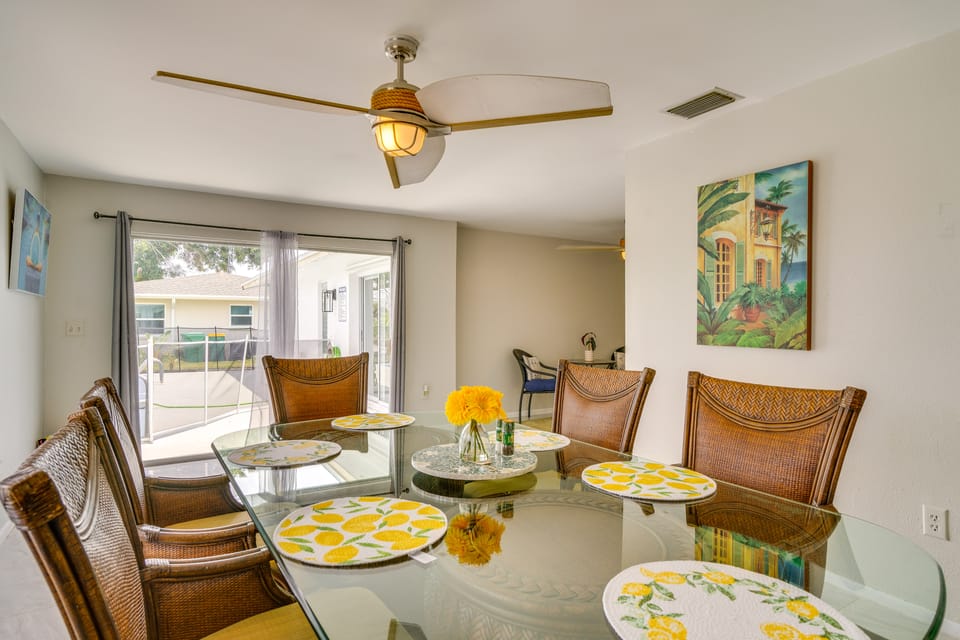 Heated Pool: Canal-Front Rotonda West Retreat House in Rotonda West