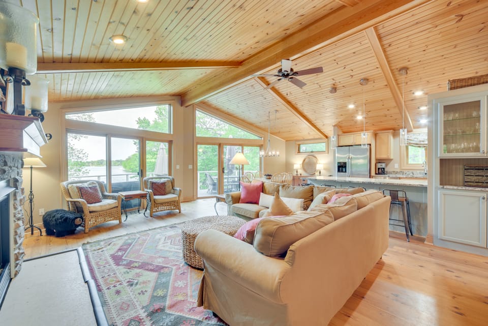 Wisconsin Vacation Rental w/ Fire Pit on Long Lake House in Wisconsin