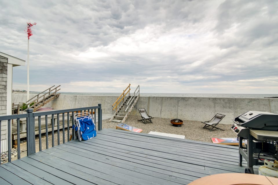 Oceanfront Marshfield Home on Brant Rock Beach House in Ocean Bluff Brant Rock