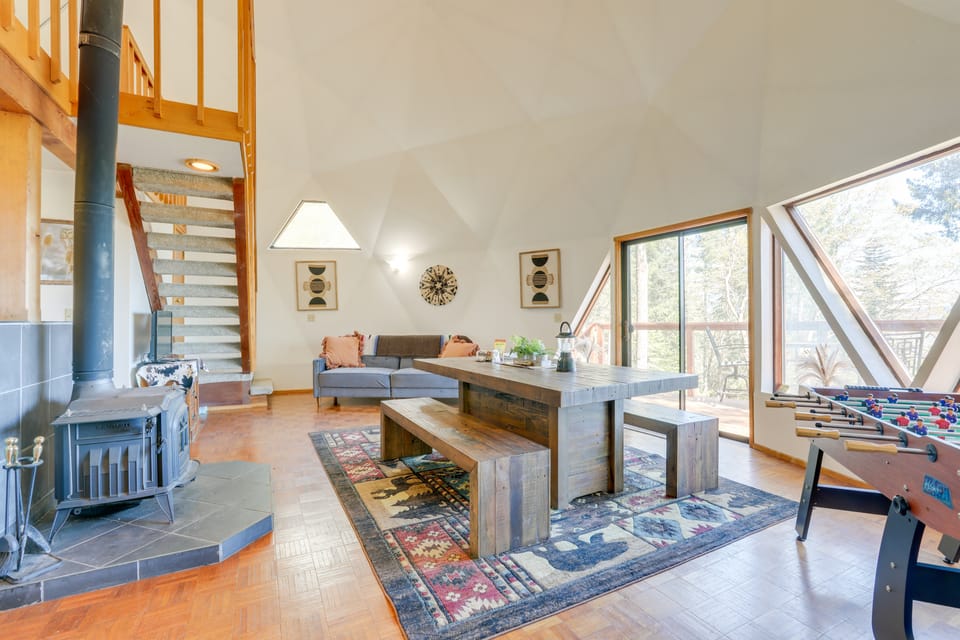 Off-Grid Geodesic Dome: Nevada City House w/ Views House in Sierra Nevada
