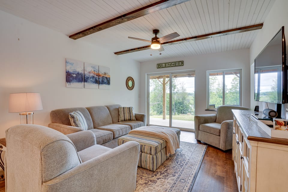 Secluded Marathon Hideaway w/ Fire Pit + Views! House in Pennsylvania